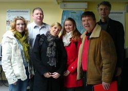 Die Delegation aus unserer Schule in der Partnerschule in Gravina